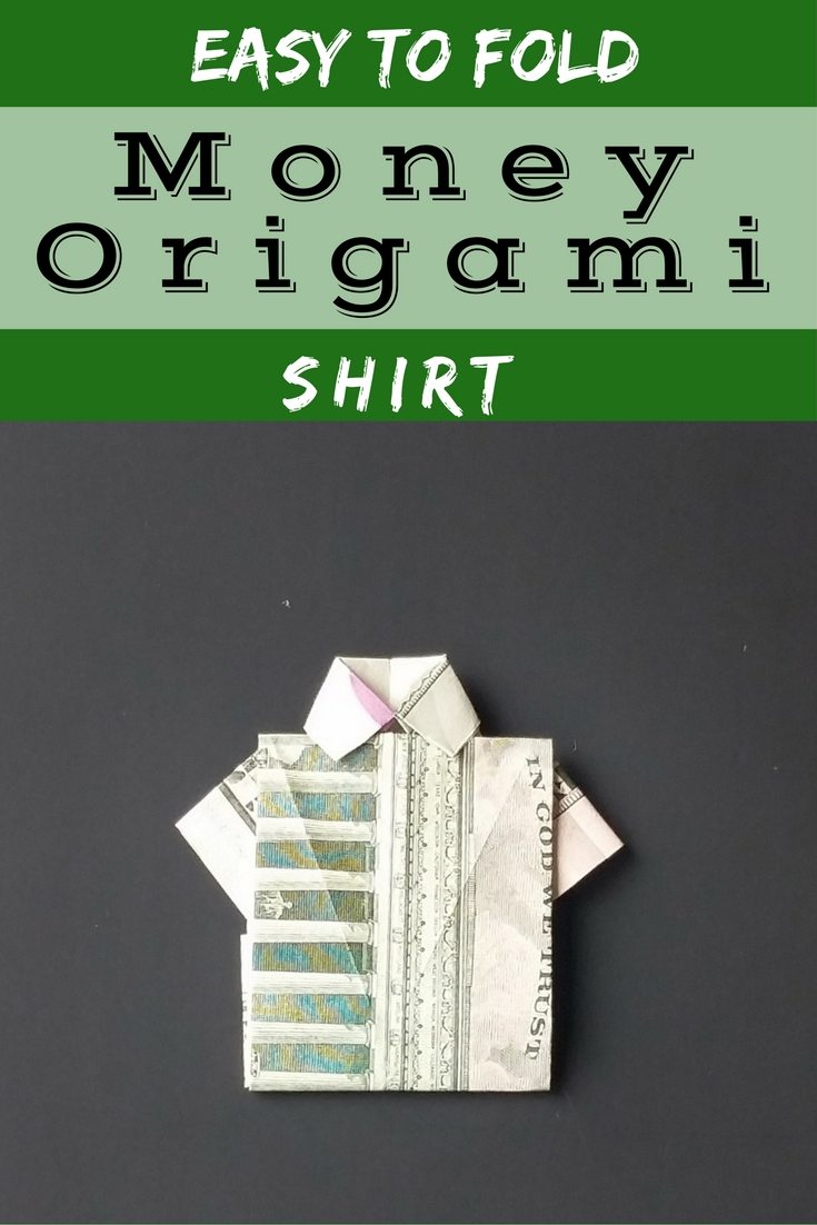 How to video and tips to fodl this easy money origami shirt. Kinda 80s rad looking right? | FaVe Mom