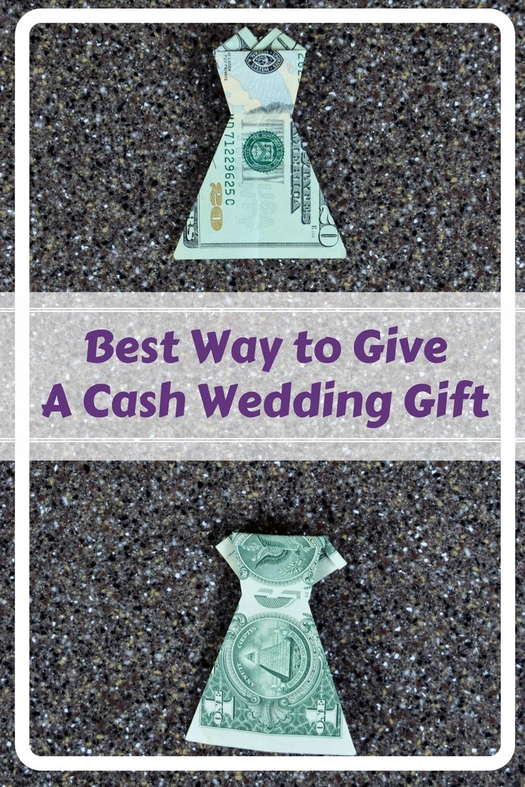 Give an easy and clever cash wedding gift by folding the money into an origami dress. Video in post with all the how to.