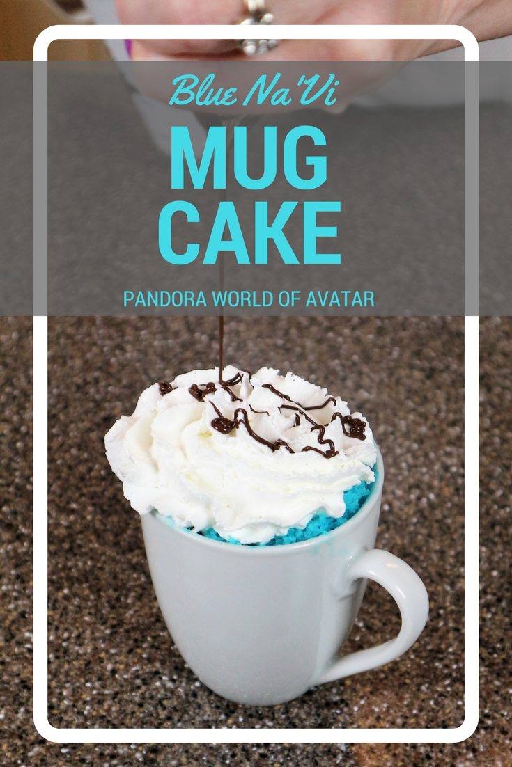 L Make the World of Avatar come home with a blue Na'vi Microwave mug cake. Only 4 ingredients, takes 2 minutes total and creates a great mix you can use the next time you crave blue food.