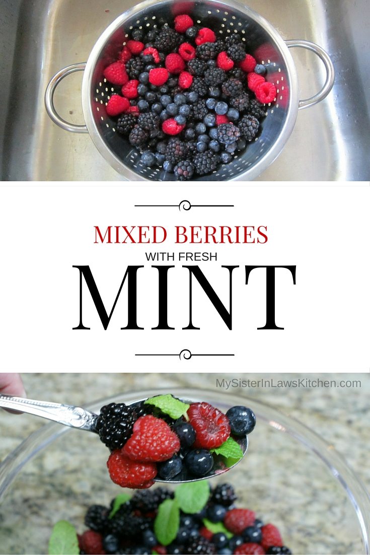 Make berries tast even more fresh with some mint and make this salad in less than 10 minutes. 
