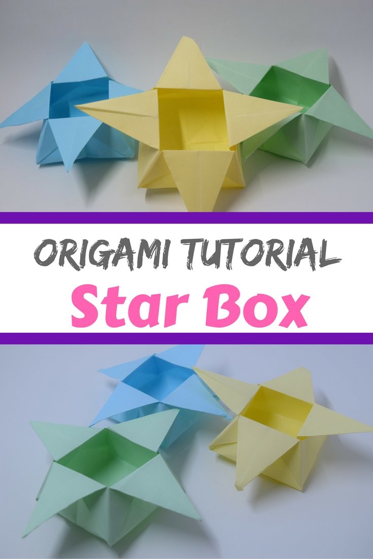 A video tutorial to show you how to fold a star box origami style