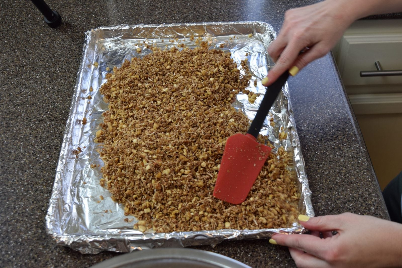 Ketogenic granola in the pan | FaveMom