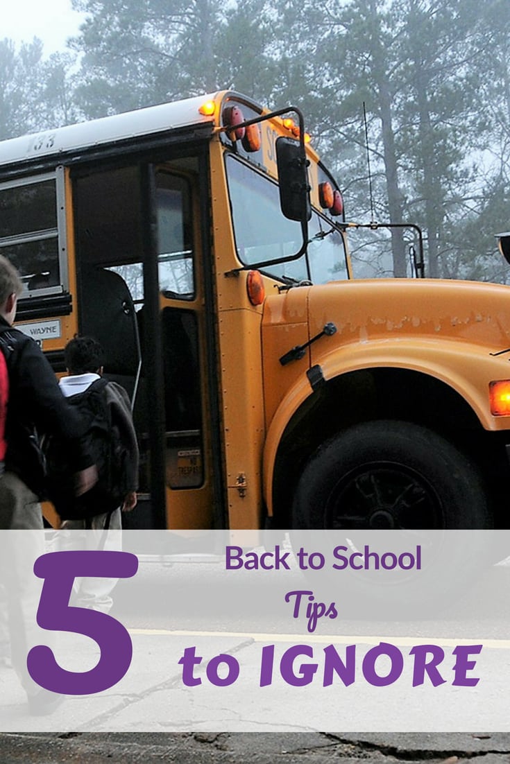 Back to school is hard enough, skip these 5 tips that people make sound necessary. You and your kdis will have an easier transition #backtoschool #favemom #origamifoodie #parenting #parentingtips